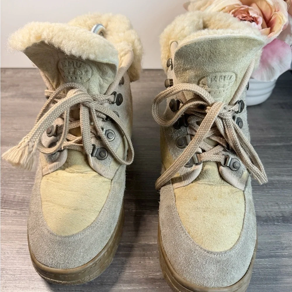 EMU Ridge Sofi Low Sheepskin Boots Womens 8/Mens 7